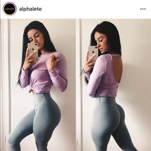 Black Alphalete long sleeve top